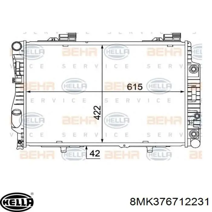 Comprar 8MK376712231 HELLA Radiador de auto