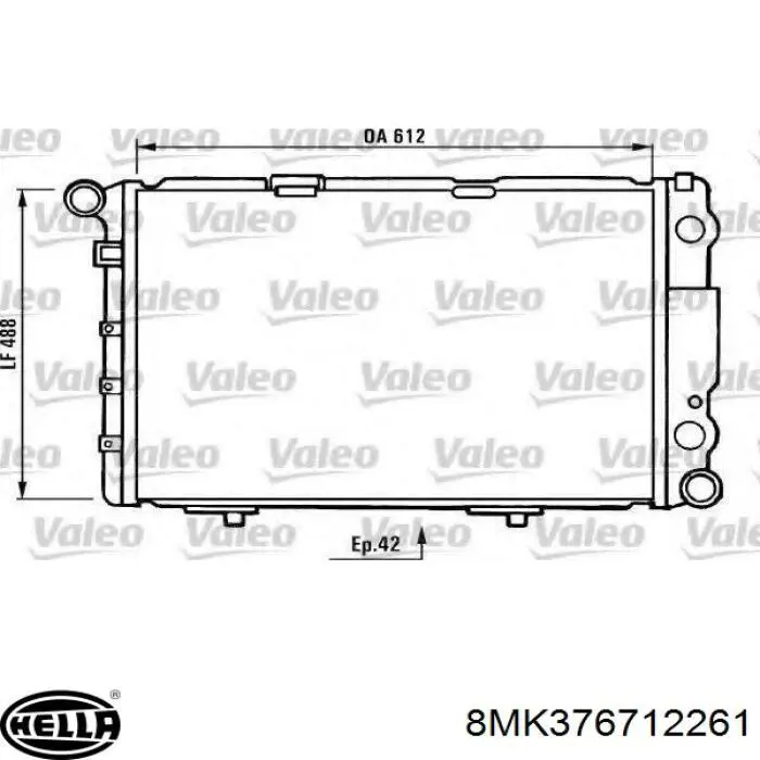 8MK376712261 HELLA Refrigeración del motor