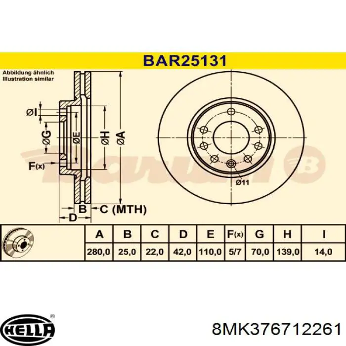 Água radiador HELLA 8MK376712261 precio, desde 195,86 EUR