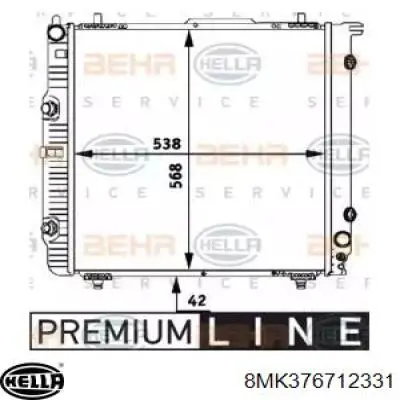 Radiador 4635001200 Mercedes