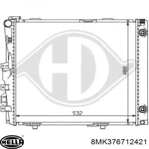 Radiador de água Mercedes 2108881