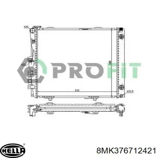 Comprar 2108881 Mercedes Radiador de auto