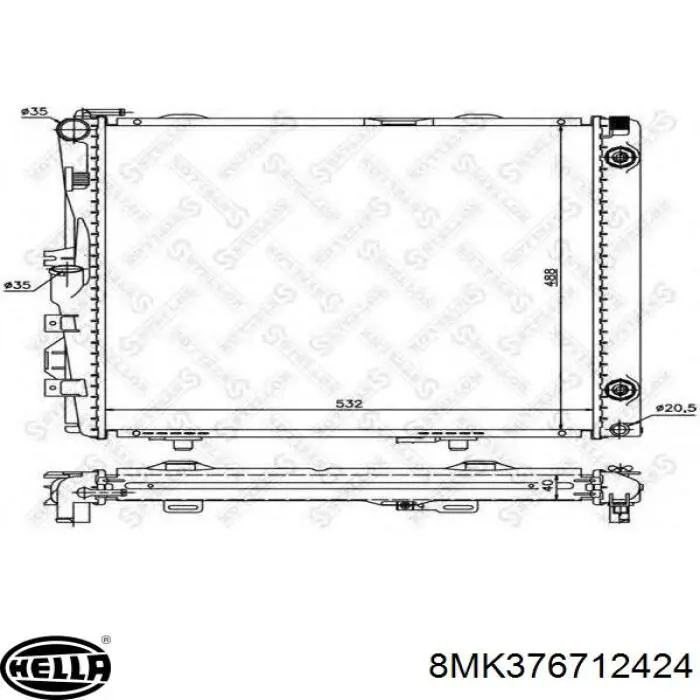 Radiador 2108881 Mercedes
