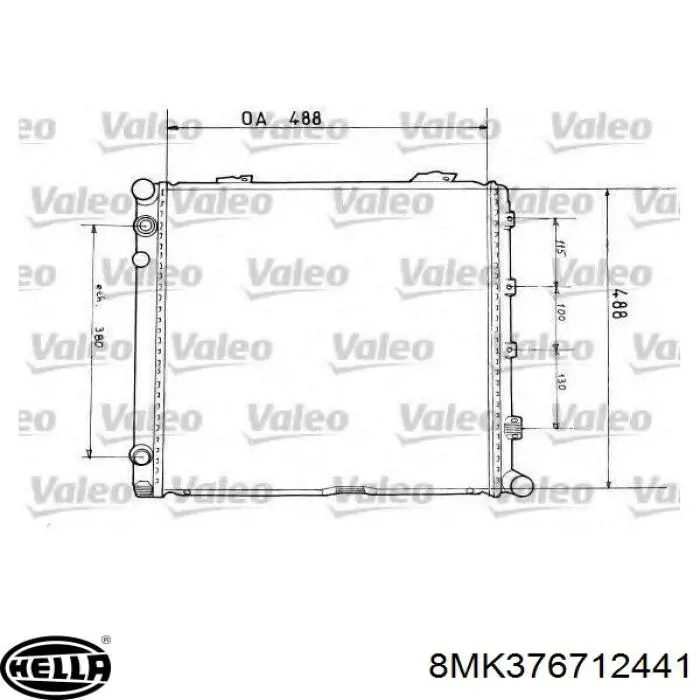 1245008703 Mercedes Refrigeración del motor
