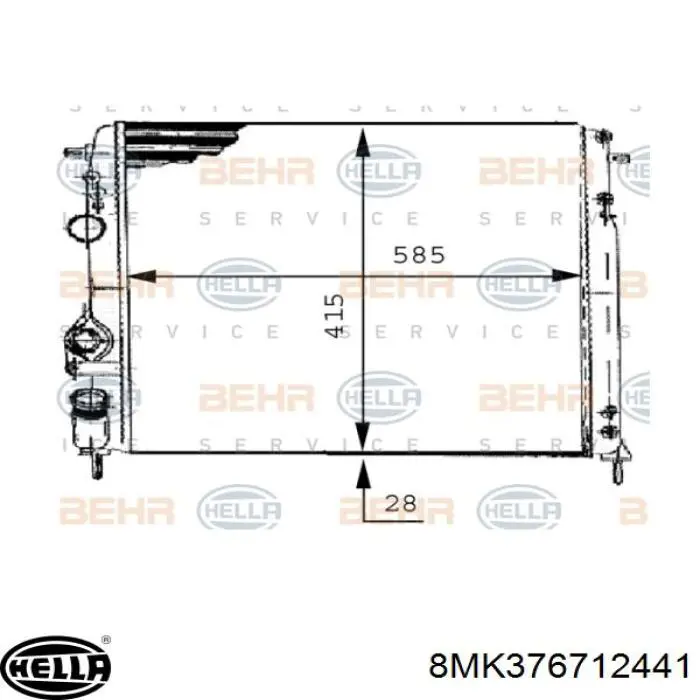 56077 NRF Refrigeración del motor