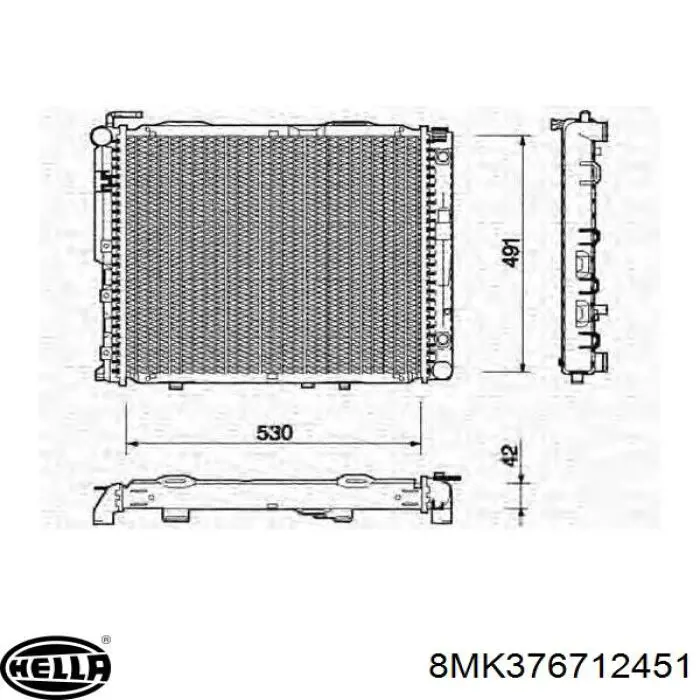 Radiador 56075 NRF