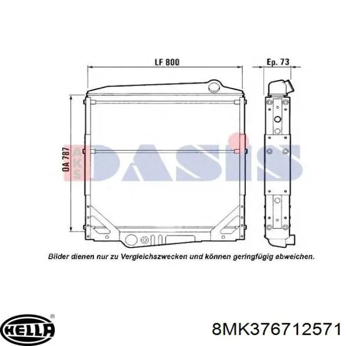 8MK376712571 Mercedes Refrigeración del motor