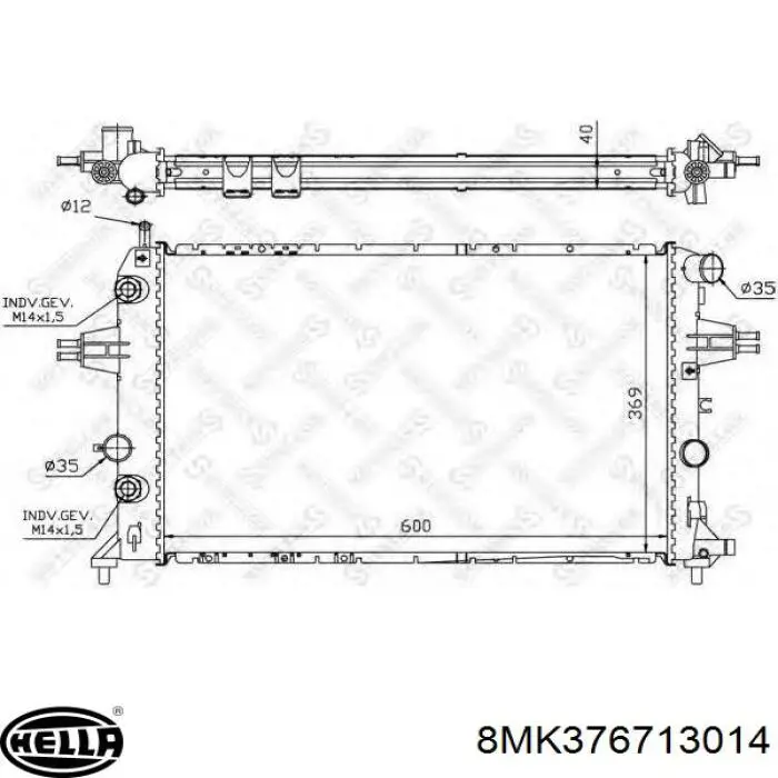 Água radiador Opel 09157937GS precio, desde 98,08 EUR