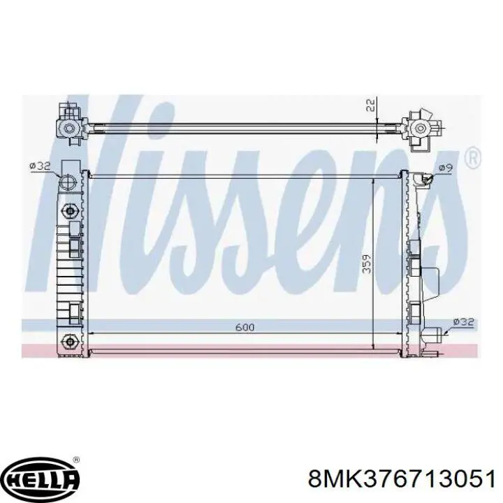 Radiador 1685001502 Mercedes