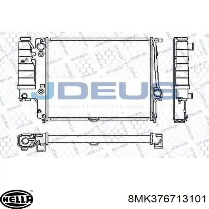 Radiador de água BMW 17111723527