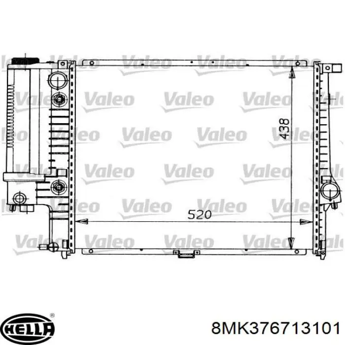Radiador 17111723527 BMW
