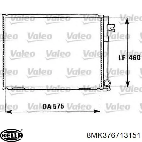 8MK376713151 HELLA Refrigeración del motor