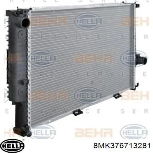 8MK 376 713-281 HELLA radiador refrigeración del motor