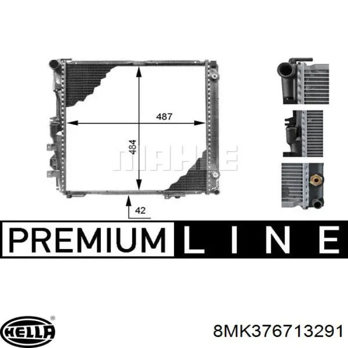 Radiador A1265005103 Mercedes