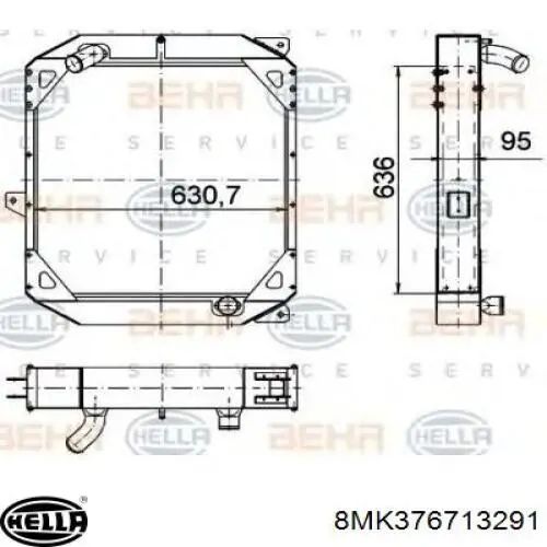 A1265005103 Mercedes Refrigeración del motor