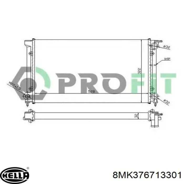 321121253AL VAG Refrigeración del motor