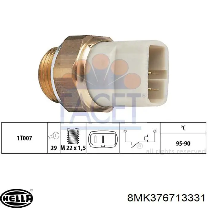 Radiador de água VAG 191121253M