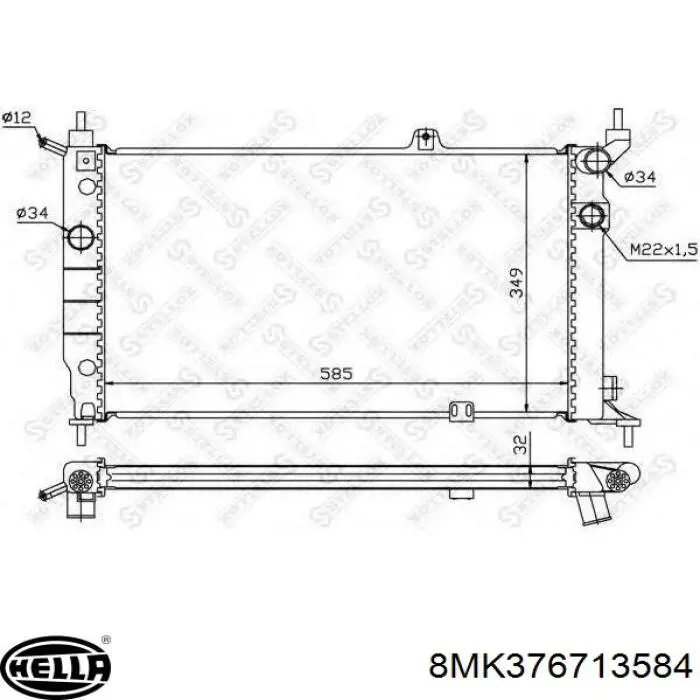 Água radiador Opel 1300147 precio, desde 62,86 EUR