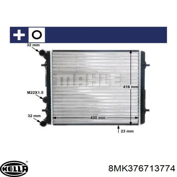 Água radiador Depo/Loro/Abakus 0530170013 precio, desde 62,24 EUR