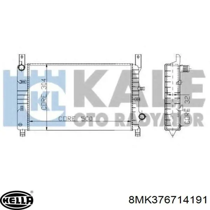 Radiador 6791562 Ford