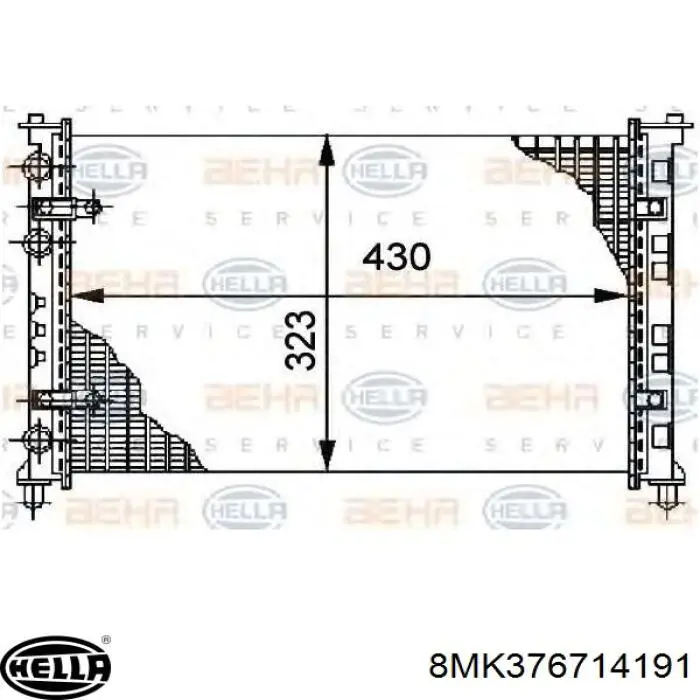 Radiador de água Ford 6791562