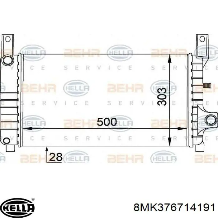 6791562 Ford Refrigeración del motor