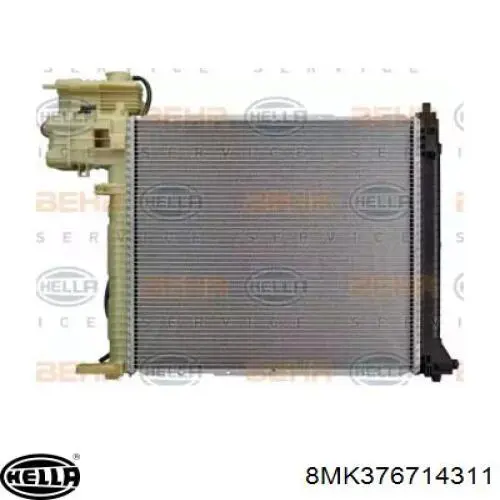 8MK376714311 HELLA radiador refrigeración del motor