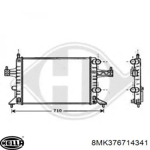 Radiador BM829 Magneti Marelli