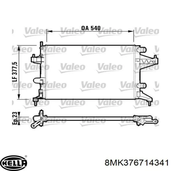 Radiador de água Magneti Marelli BM829