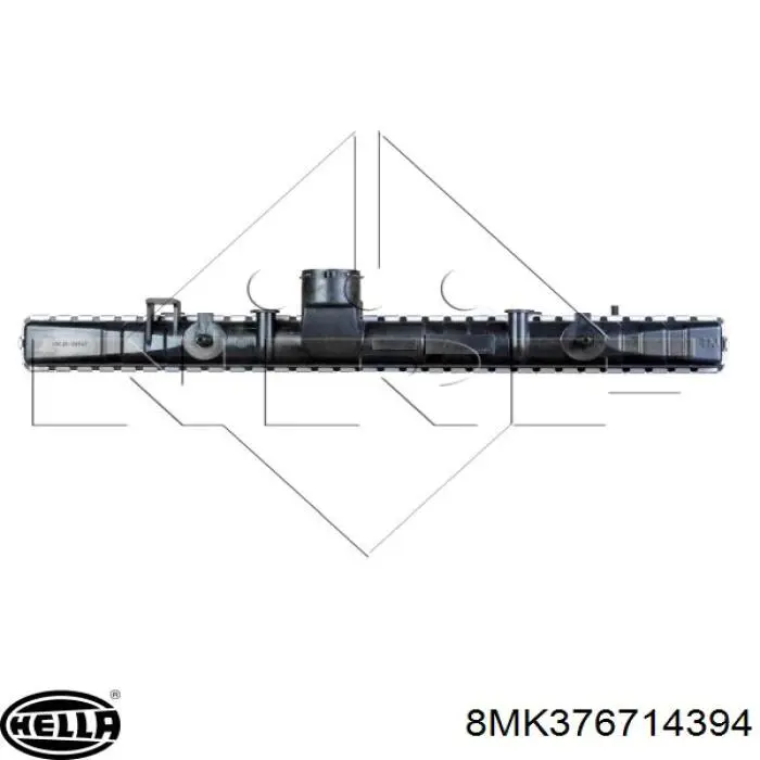 8MK376714394 HELLA radiador refrigeración del motor