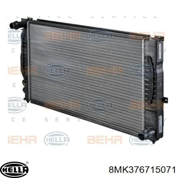 8MK376715071 HELLA radiador refrigeración del motor