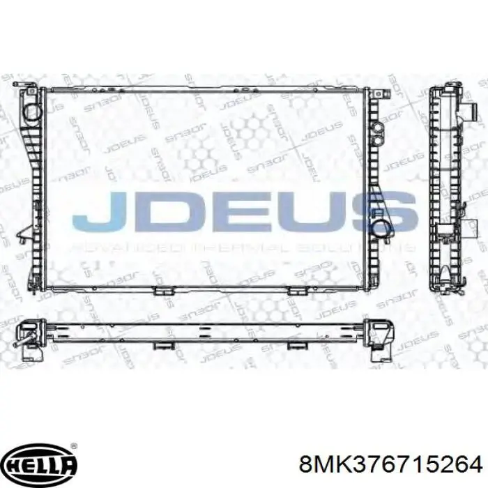 Radiador 8MK376715264 HELLA