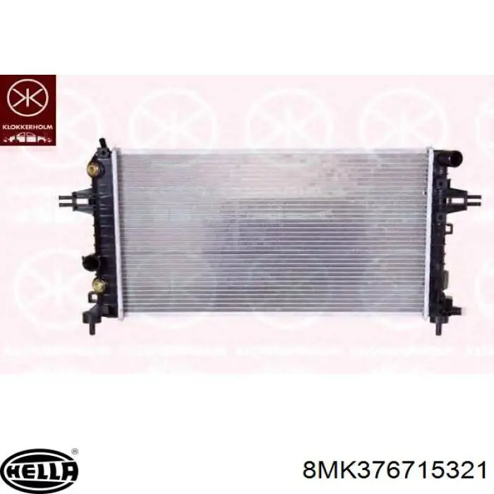 Radiador de água Opel 24466780