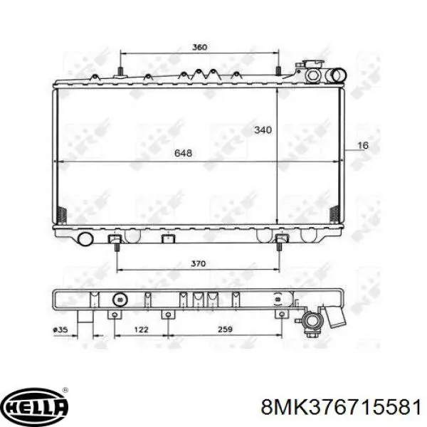 CR436000S Mahle Original radiador