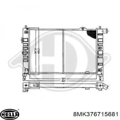 Radiador 63058A Nissens