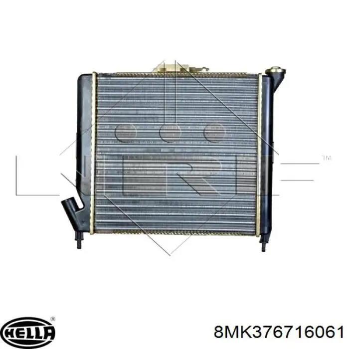 8MK376716061 HELLA radiador