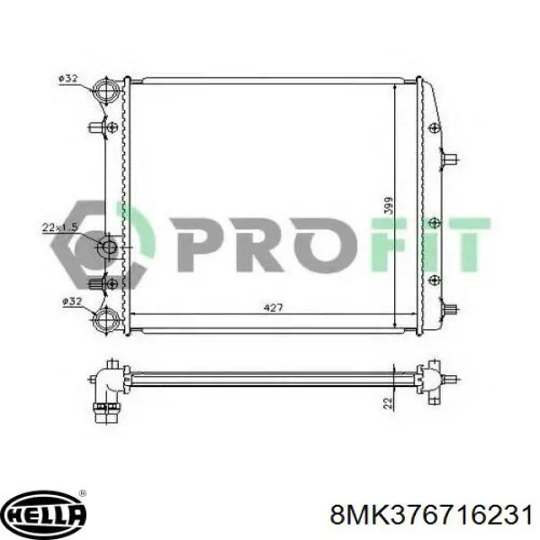 6Q0121253AG VAG Refrigeración del motor