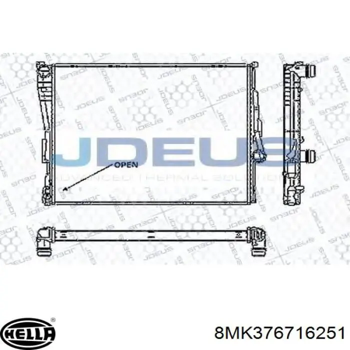 Radiador de água BMW 7791513
