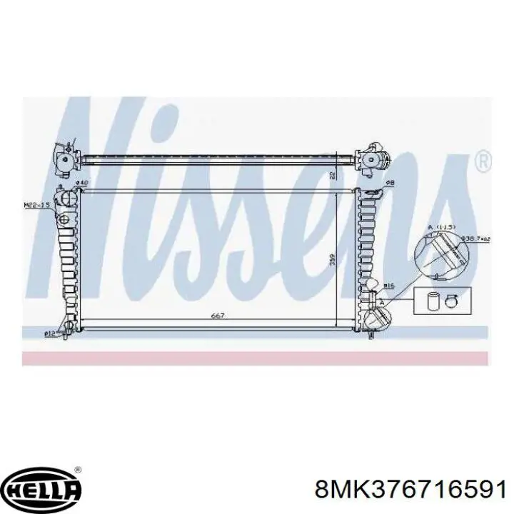 133010 Peugeot/Citroen Refrigeración del motor