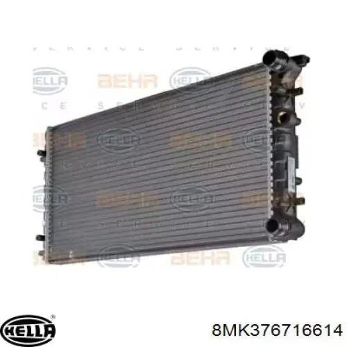 8MK376716614 HELLA radiador