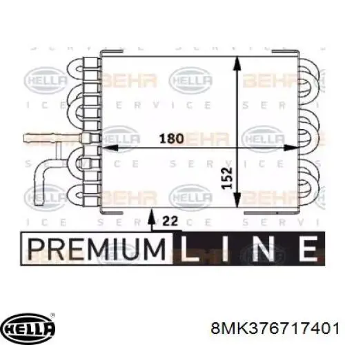 Comprar 8MK376717401 HELLA Radiador de enfriamiento de combustible