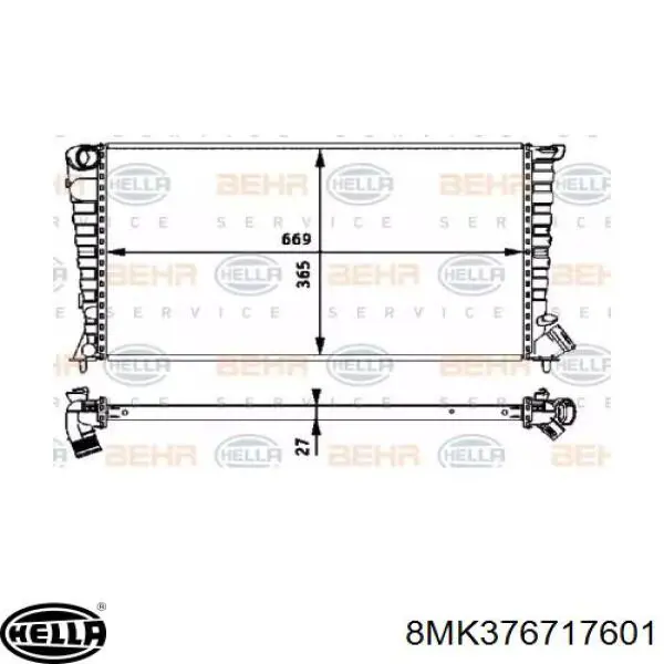 Comprar 1331ZV Peugeot/Citroen Radiador de auto
