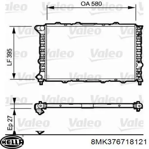 Radiador 71754175 Fiat/Alfa/Lancia