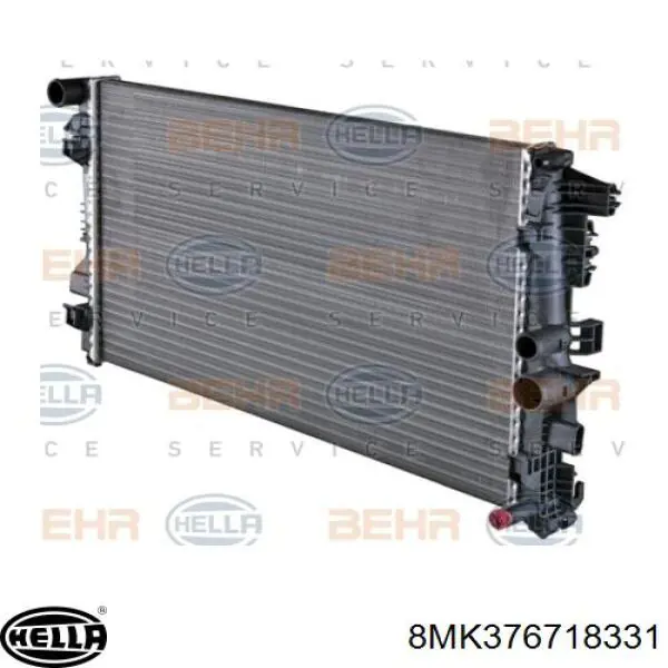 Radiador 1300258 Opel
