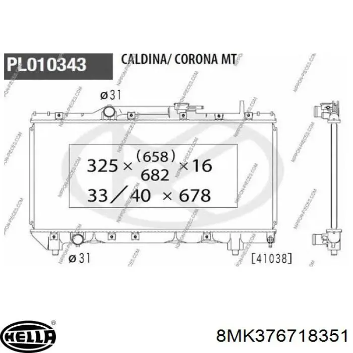 Comprar PL010343T Koyorad Radiador de auto