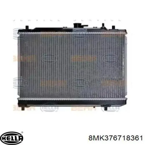 8MK376718361 HELLA radiador