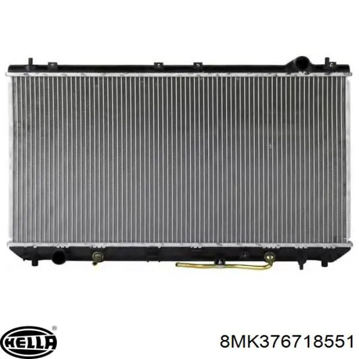 8MK376718551 HELLA radiador refrigeración del motor