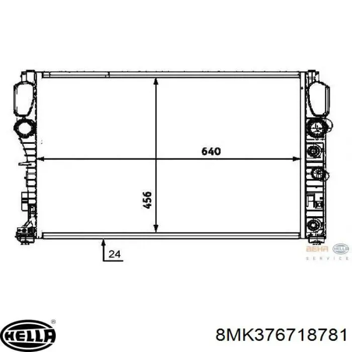Comprar VN2198 AVA Radiador de auto
