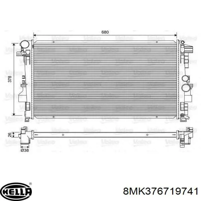 Comprar 504008B1 Polcar Radiador de auto