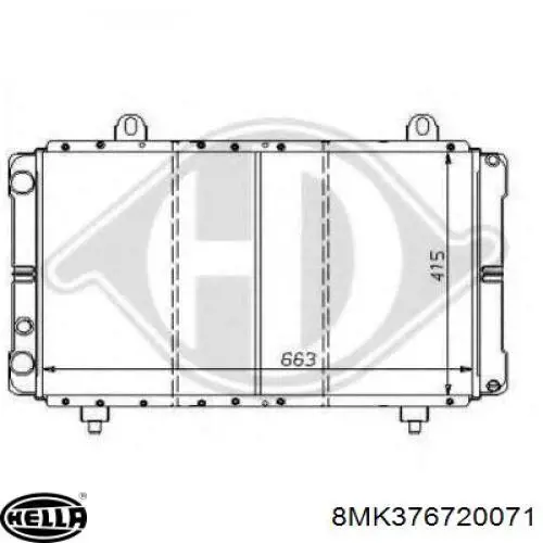 Radiador de água Polcar 570108A2